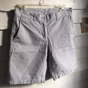 Gap boyfriend roll-up khaki shorts sz 2